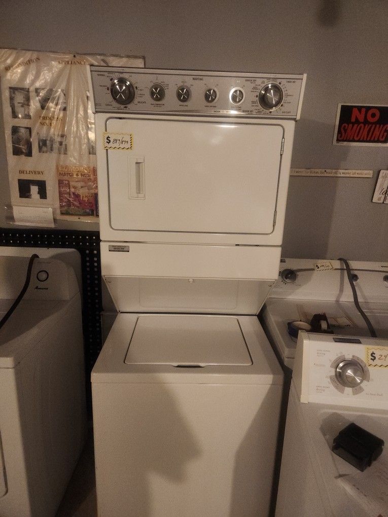 27 Inch Stack Unit. With Electric Dryer.