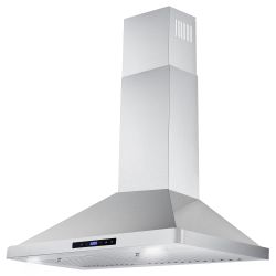 New Open Box 30" Stainless Steel Wall Mount Range Hood with Digital Touch Controls