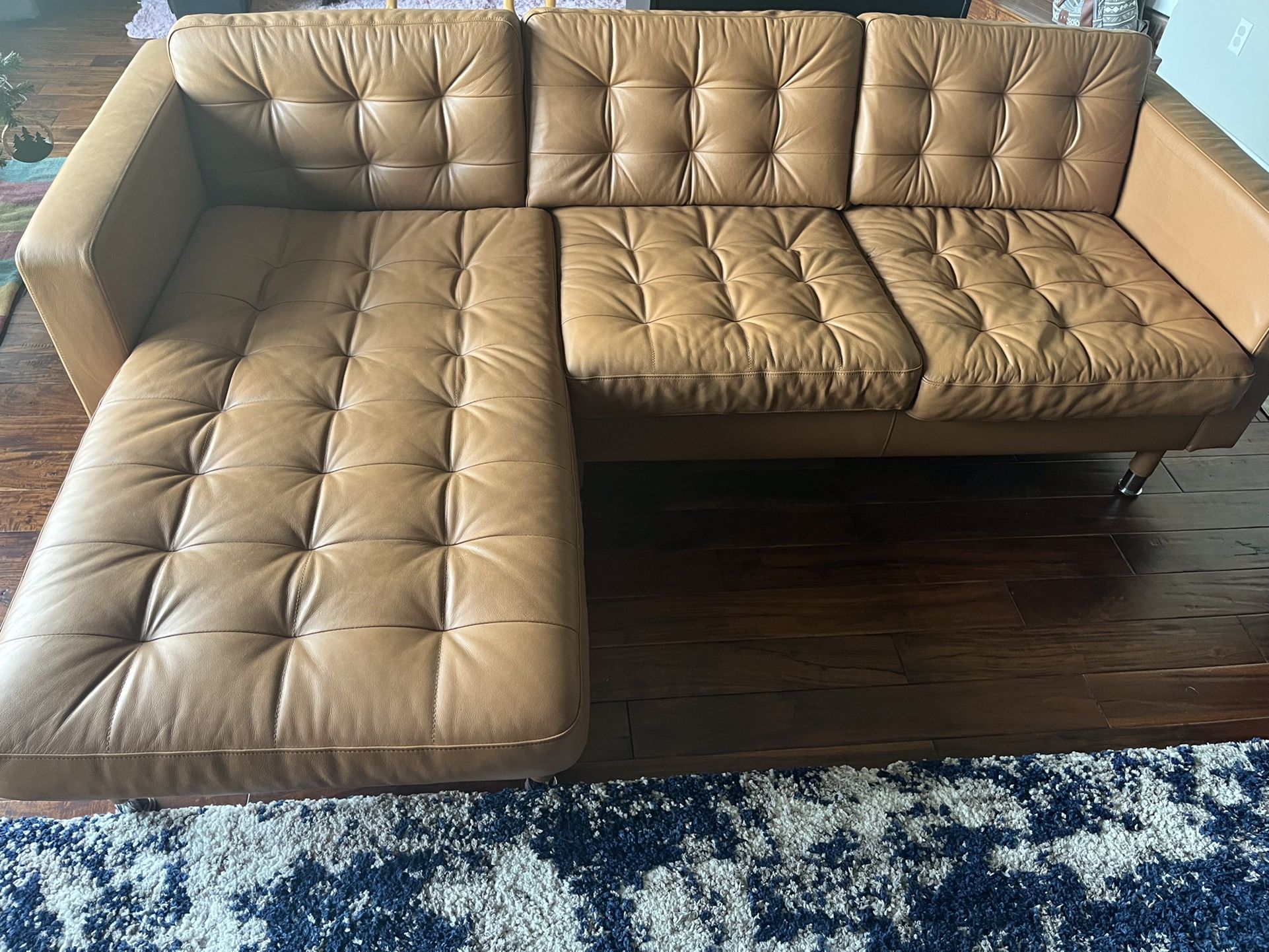 Leather Couch Sectional Sofa