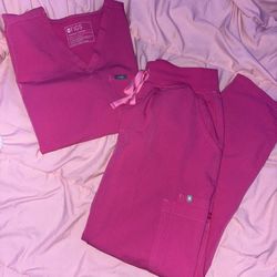 Figs set F**** Pink Catarina Top and Yola high waist pants