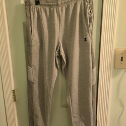 Champion Men's Gray Sweatpants Size Large