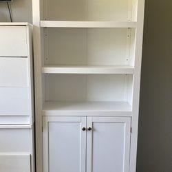 Tall Bookcase and Headboard 