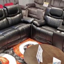 Santiago 2 Piece Reclining Sofa Loveseat $1099