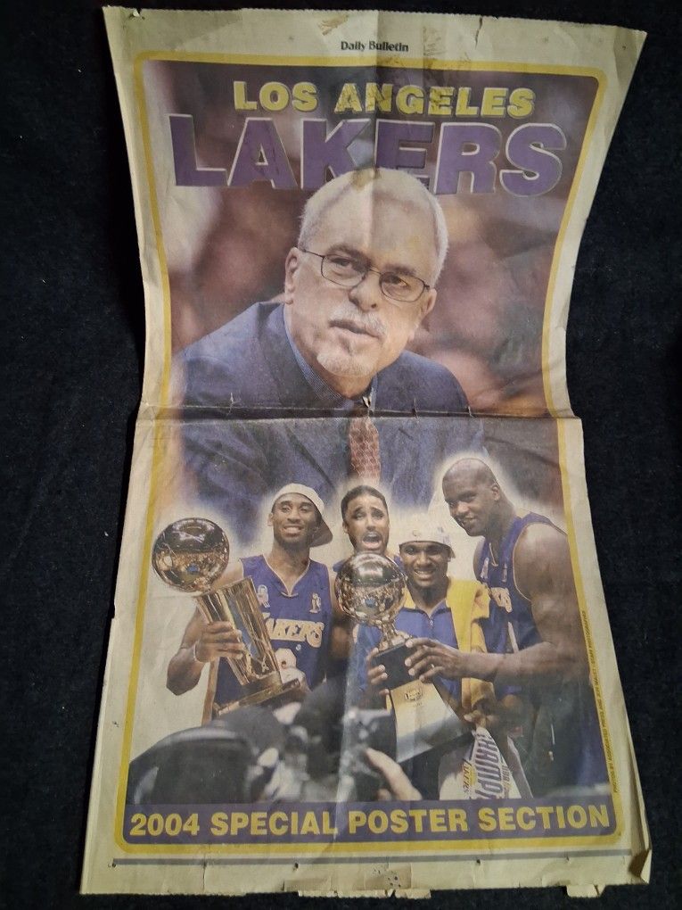 2004 Lakers Daily Bulletin May 28 2004 Poster Section Newspaper