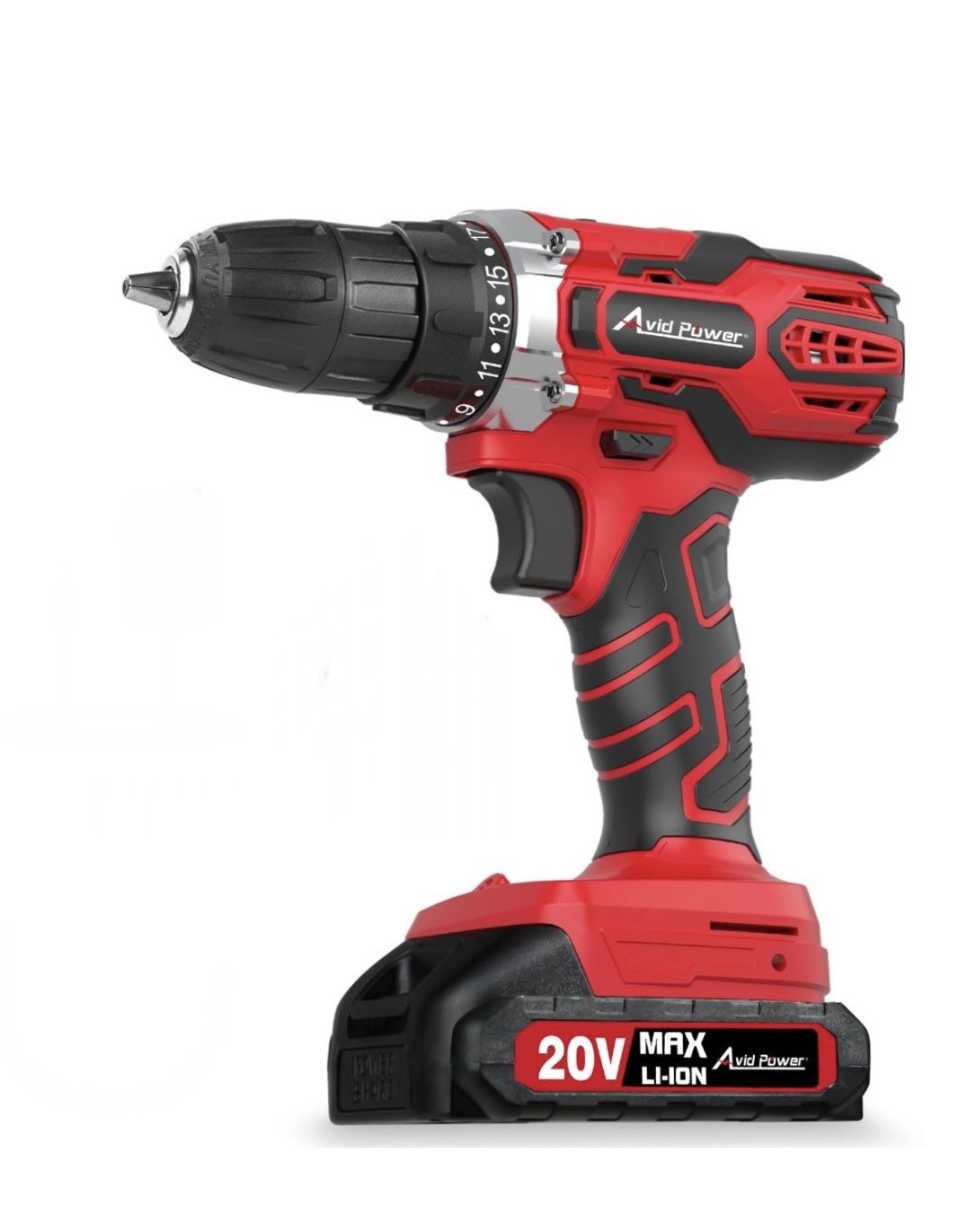 AVID POWER 20V MAX Power Drill •Cordless Drill 2 Variable Speed, 3/8-Inch Keyless Chuck 🆕👍BRAND NEW (TOOL ONLY)