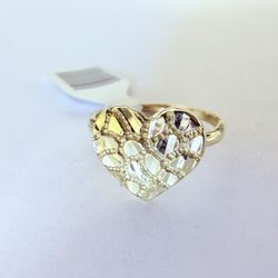 10K Gold Nugget Ring
