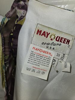 May Queen Prom Dress Size 18 White With Sequins