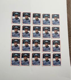 1989 DEION SANDERS ROOKIE TOPPS TRADED #110T  RC LOT OF 20 BASEBALL CARDS