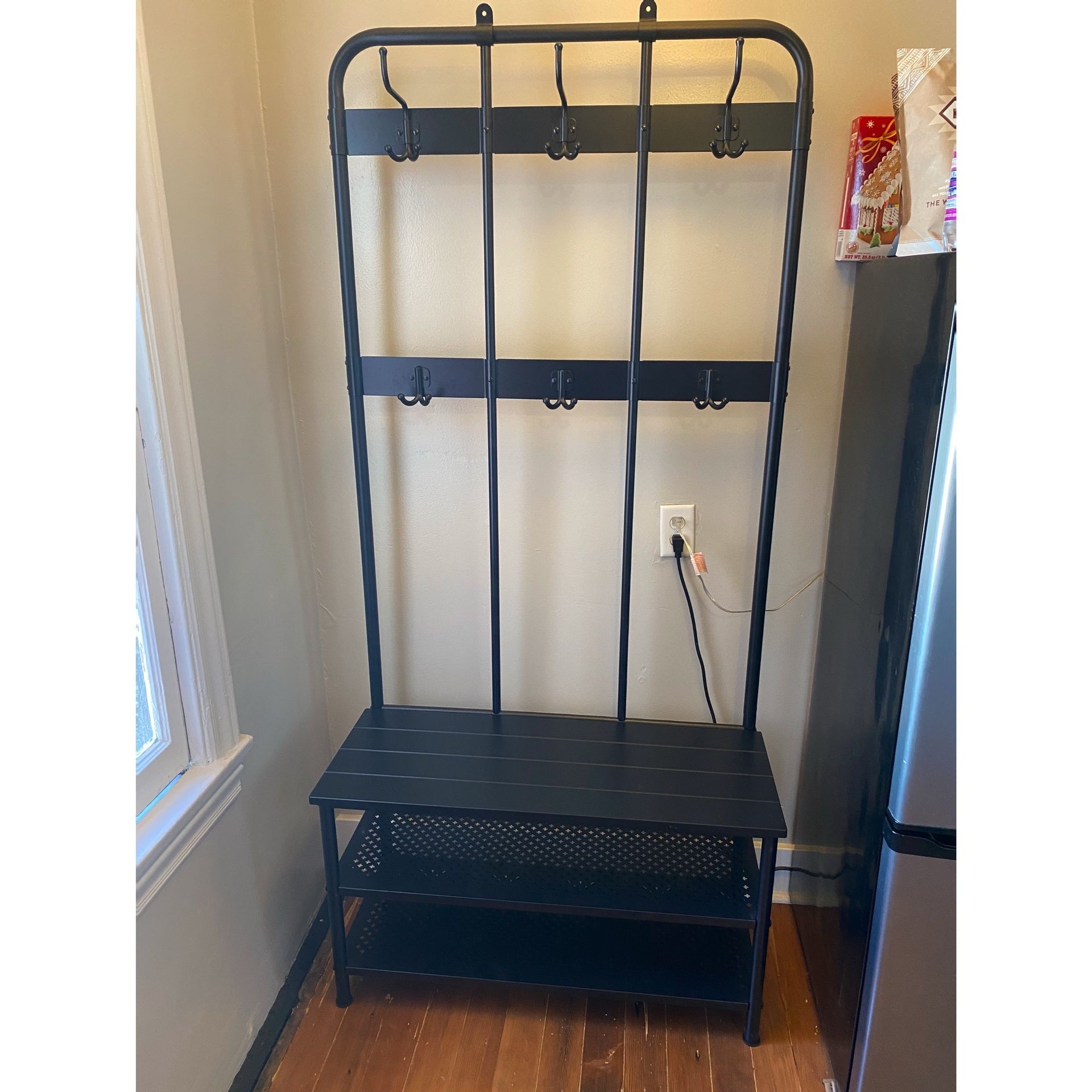 IKEA Pinnig Coat Rack w/ Shoe Storage Bench