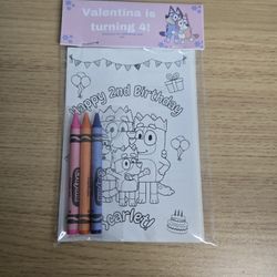 custom coloring/activity sticker sheets