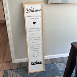 Wedding Welcome Sign - Customizable!