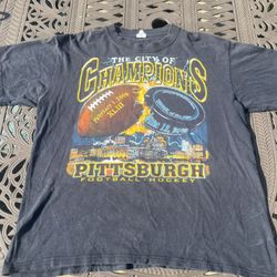 Lot of 3 Vintage Pittsburgh Steelers Tees