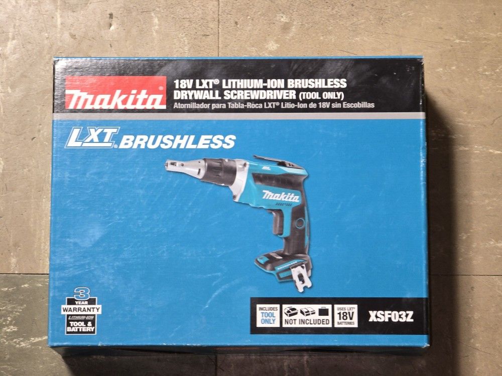 Makita 18v Brushless Drywall Gun (XSF03Z) Tool Only