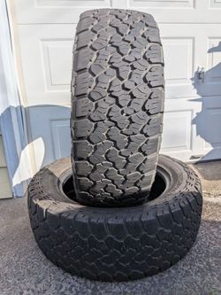 LT275 60R 20 General Grabber All Terrain tires (2) Pickup Only