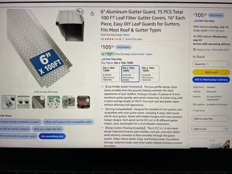 Brand new gutter guard 75 pieces 100 ft