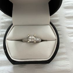 Engagement Ring White Gold 