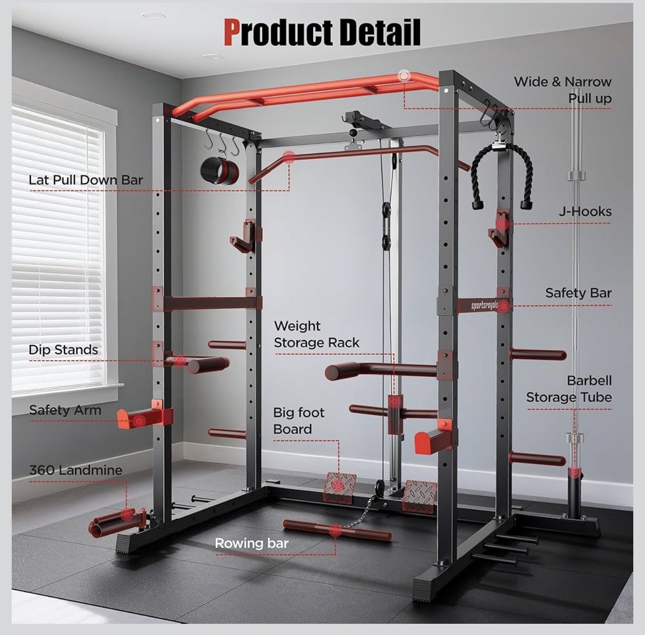 Home Gym Smith Machine Power Cage