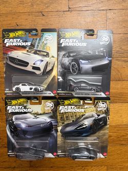Hot Wheels Premium Fast & Furious 25th Anniversary Set of 4