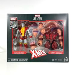 MARVEL LEGENDS 80TH ANNIVERSARY X-MEN COLOSSUS & JUGGERNAUT FIGURE 2-PACK SET