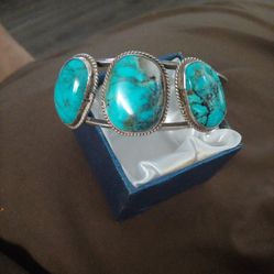 Native Turquoise Cuff Bracelet