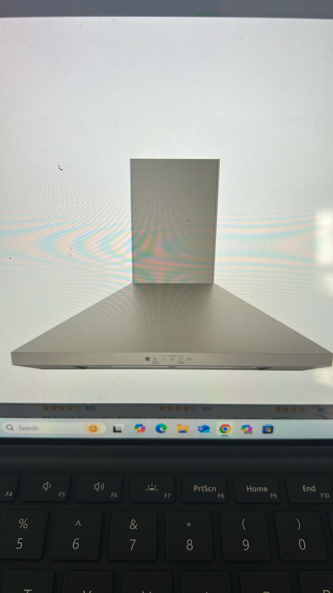 GE 30 Inch Convertible 350 CFM Slate Wall Mounted Range Hood