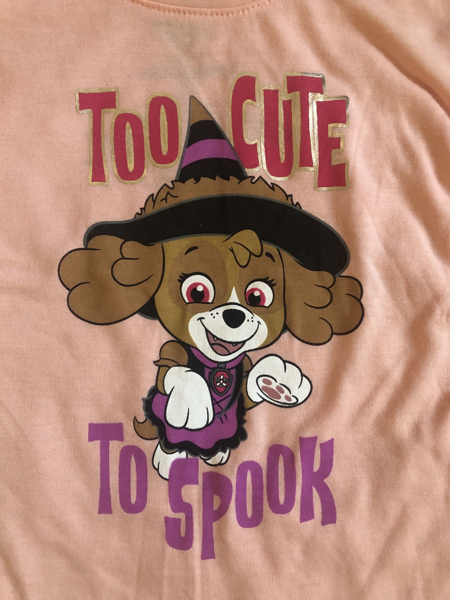 NEW 3T Toddler Girls Halloween shirt lot: Paw Patrol, Sesame Street Elmo & Cat & Jack