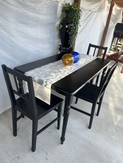 Table And 3 Chairs 