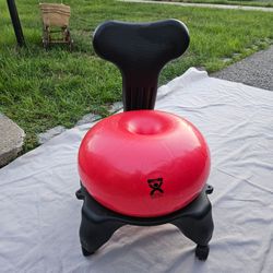 Balance Ball Exercise Chair – Rolling Wobble Seat