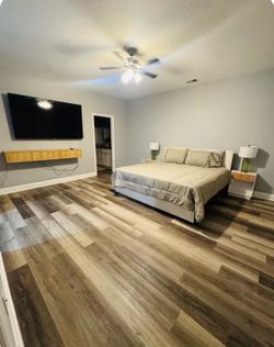Bedroom set up