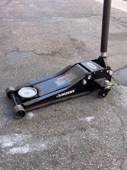 Husky- 3-Ton Low Profile Floor Jack with Quick Lift