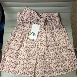 NWT Zara Women’s Floral Shorts Bermuda XS 