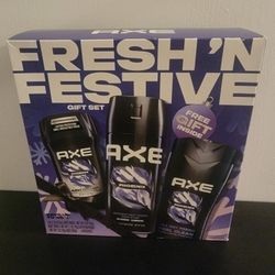 AXE Fresh ‘N Festive Phoenix Holiday Gift Set Mint & Rosemary Body Wash, Deodorant Spray & Antiperspirant Stick
