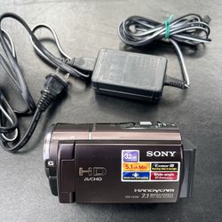 Sony Handycam HDR-CX360 7.1MP Touch Screen Portable Camcorder With Charger