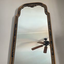 Unique Painted mirror Black And Gold 