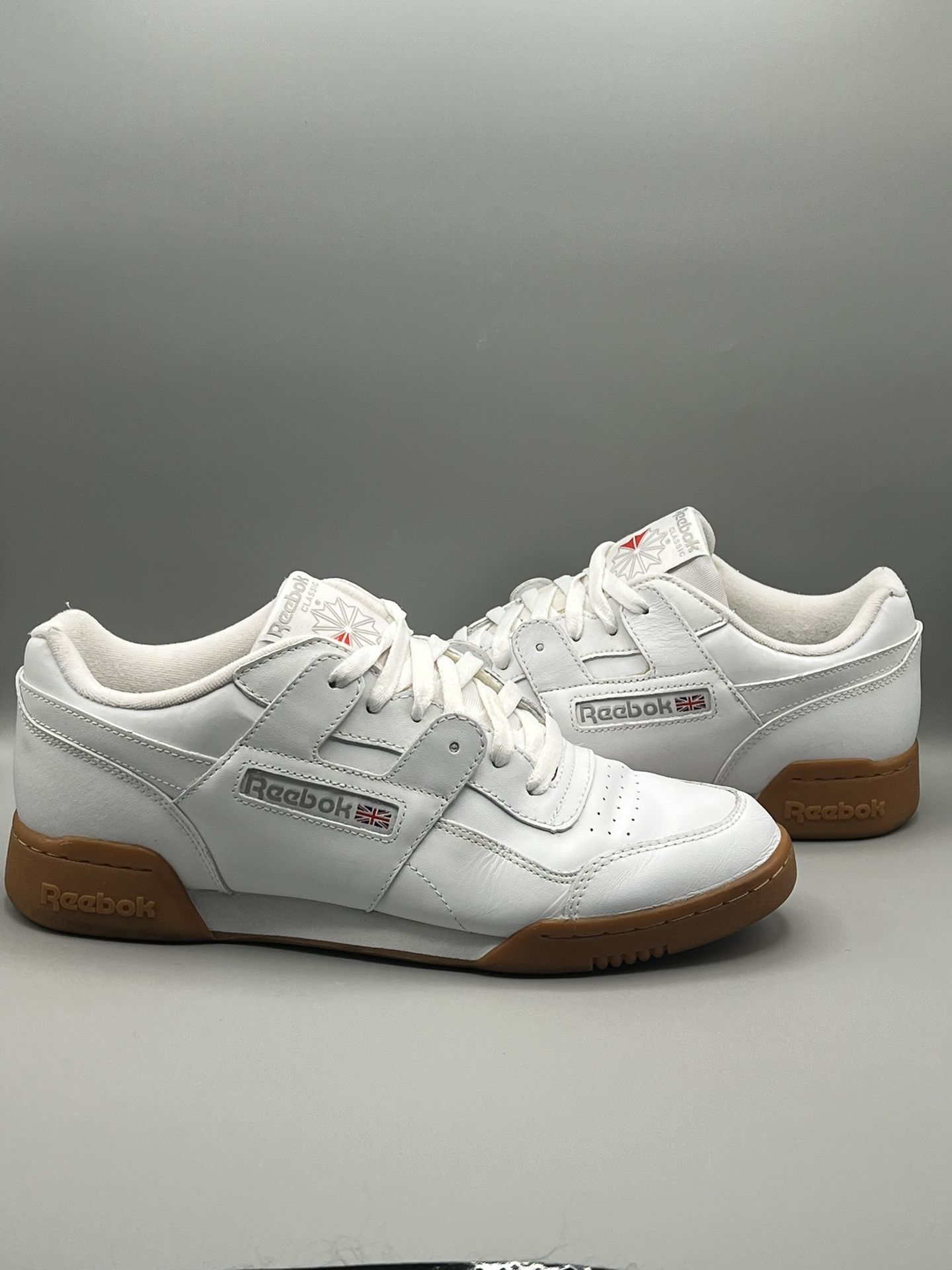 Reebok Classic Workout Plus White & Gum Retro Shoes - Men’s Size 11 (CN2126)