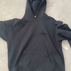 Black Fear of God Essentials Hoodie