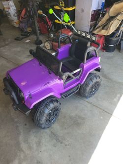 Used battery-powered kids Jeep