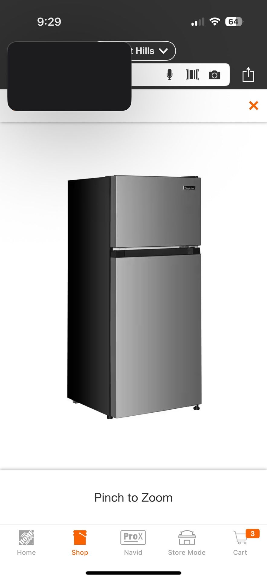 4.5 cu. ft. 2 Door Mini Refrigerator with Freezer