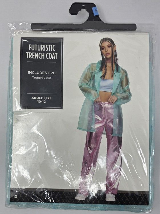 Halloween Futuristic Trench Coat ADULT L/LRG 10-12
