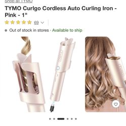 Tump Curlgo Curling Iron -pink 