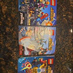 LEGO Marvel Super Heroes Mini Comic Lot (3 Booklets) – Spider-Man, Avengers, Captain America
