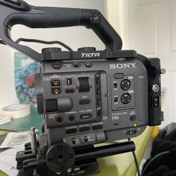 Sony FX6 With Tilta Cage And Tilta V-mount Adapter