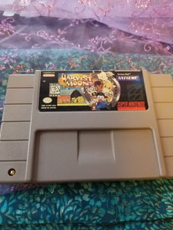 SNES Harvest Moon original game and manual, loose