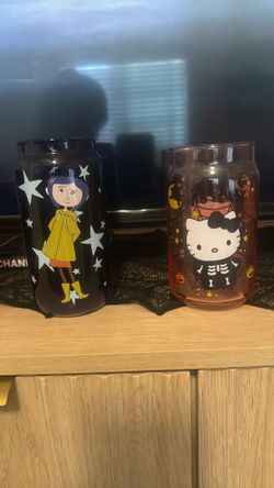 coraline and hello kitty glass tumblr