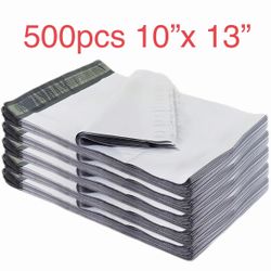 500 pcs 10” X 13” White Poly Mailers Self Sealing Shipping Envelope Bags Plastic Mailing Bags 10x13 Inch