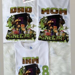 Custom Family Matching Birthday Shirts 💚 Message me if you want to order your custom shirts