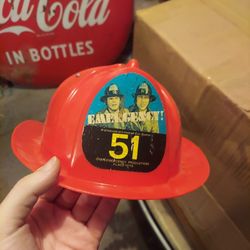 1975 Emergency TV Show Kids Toy Helmet By Placo Toys