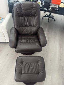 Brown Leather reclining chair