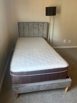 Twin bed with our without mattress
