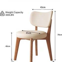 2 New White Pretty Chairs